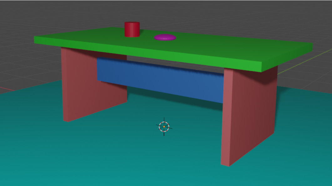 blender table model